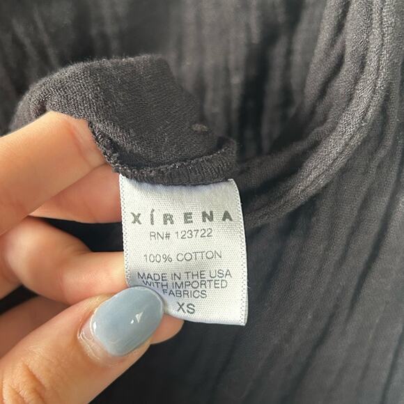 Xirena Nell Jumpsuit in Black 100% Cotton Size X-Small Quiet Luxury Gently Used - Picture 6 of 6